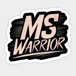 MS Warrior Multiple Sclerosis Awareness World MS Day Sticker